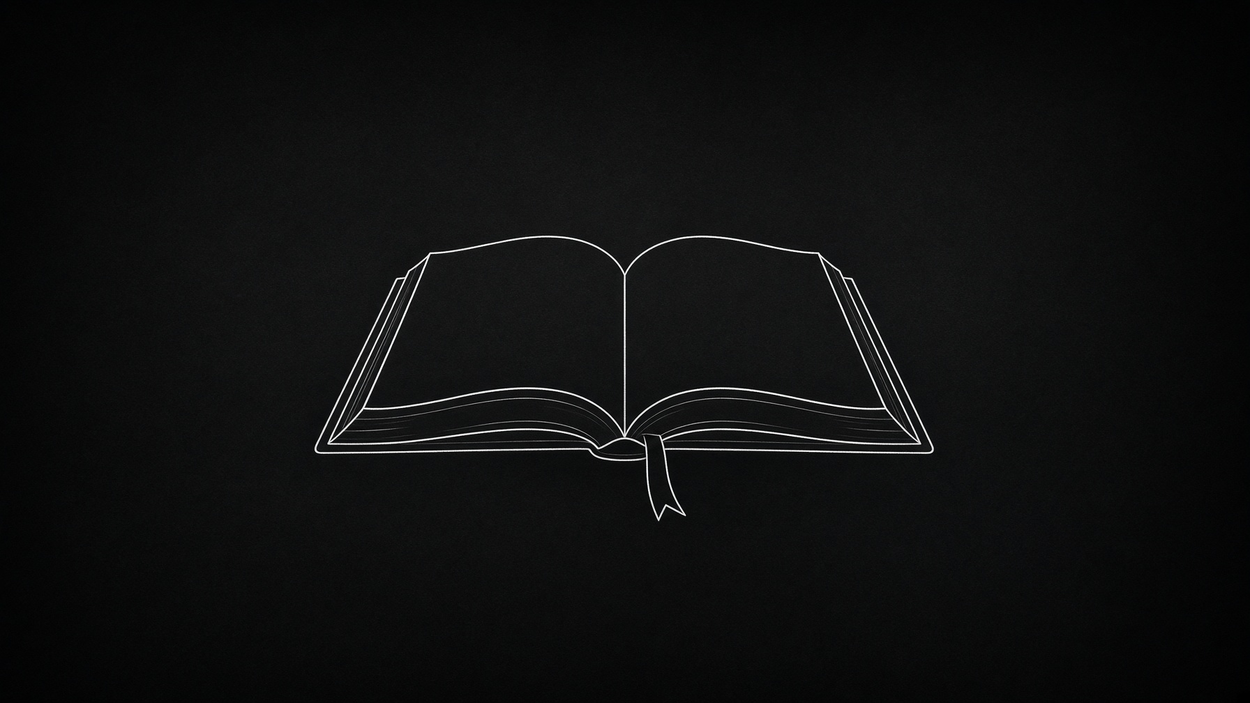 Libro stilizzato su sfondo nero