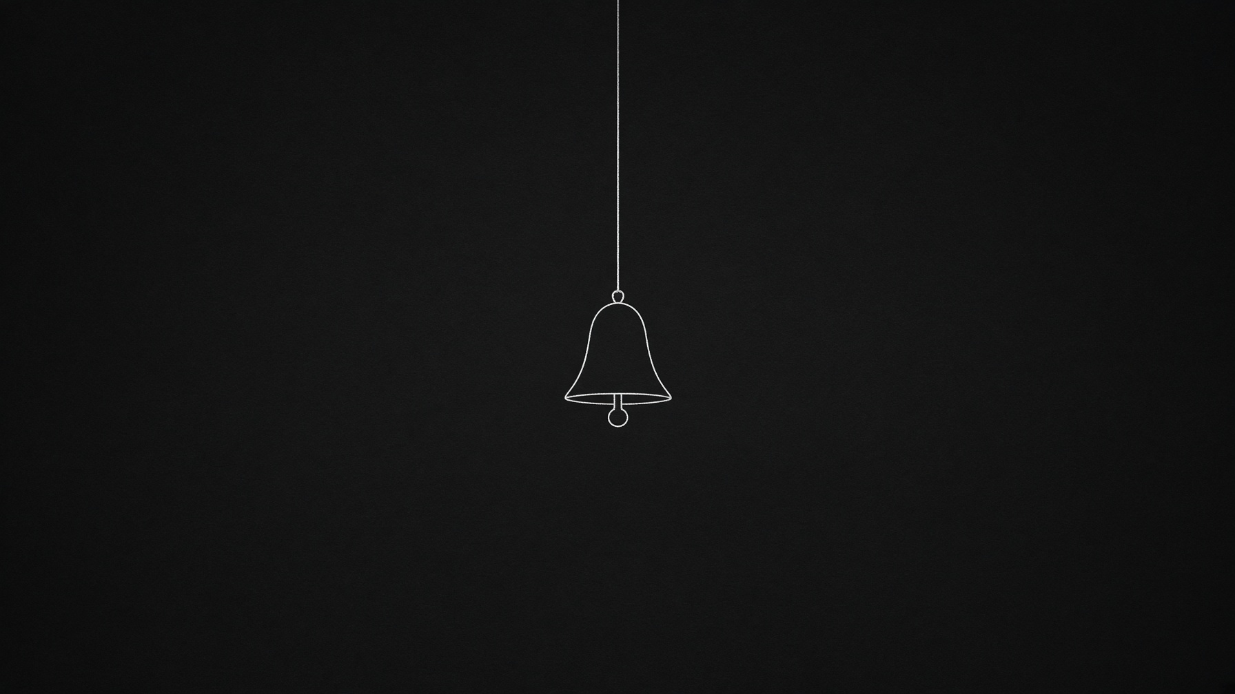 lampada che scende su sfondo nero