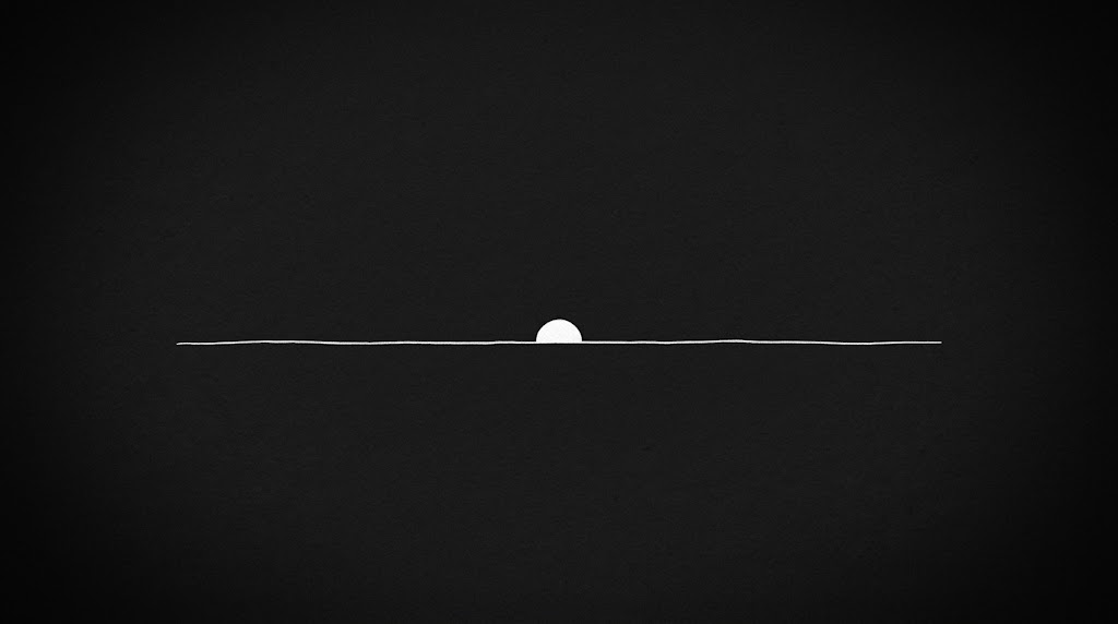Alba stilizzata su sfondo nero